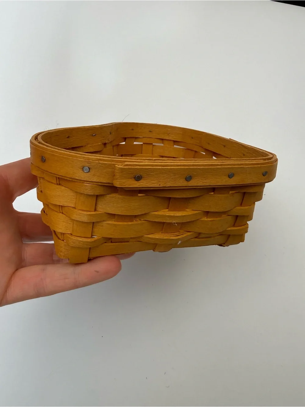 Longaberger Heart Basket in perfect condition